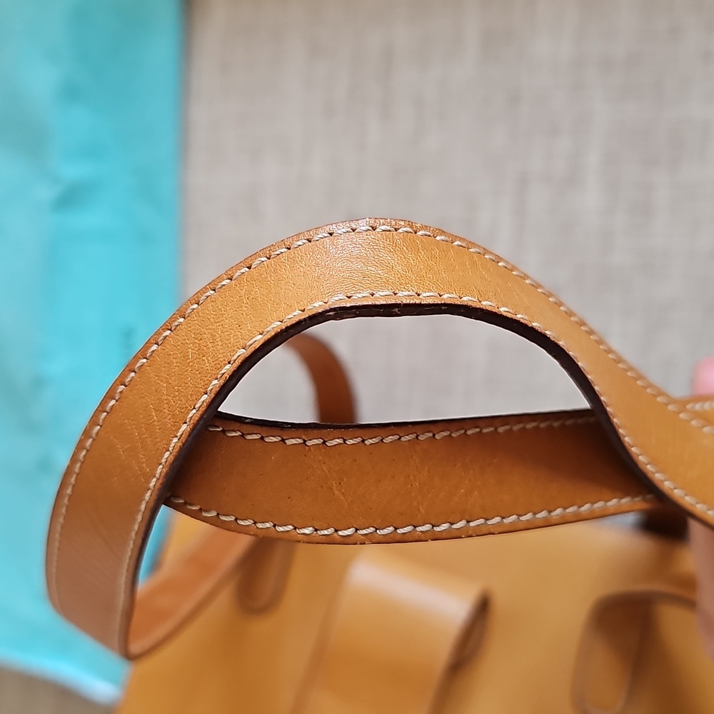 Tiffany & Co. Leather Shoulder Bag, Camel Brown - Picture 12 of 14
